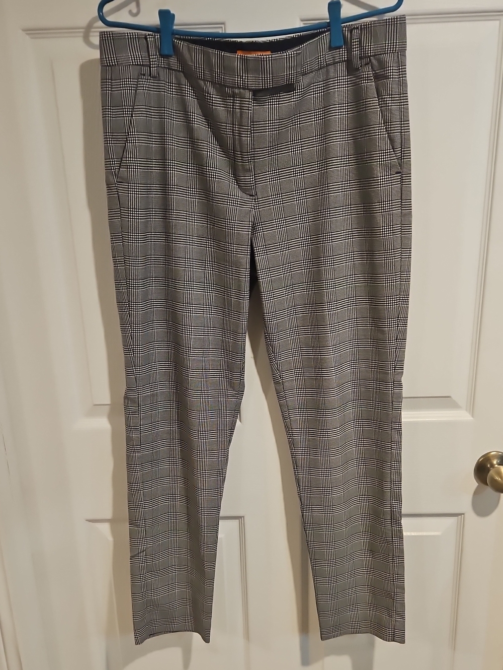 Joe Fresh Black & White Glen Plaid Dress Pants